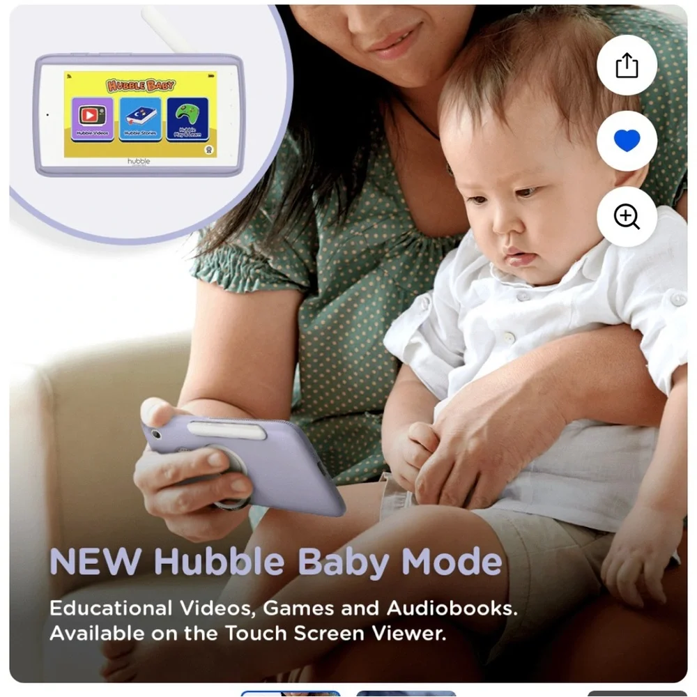 Hubble connected nursery pal premium ,5Smart HD monitor and touch screen viewer